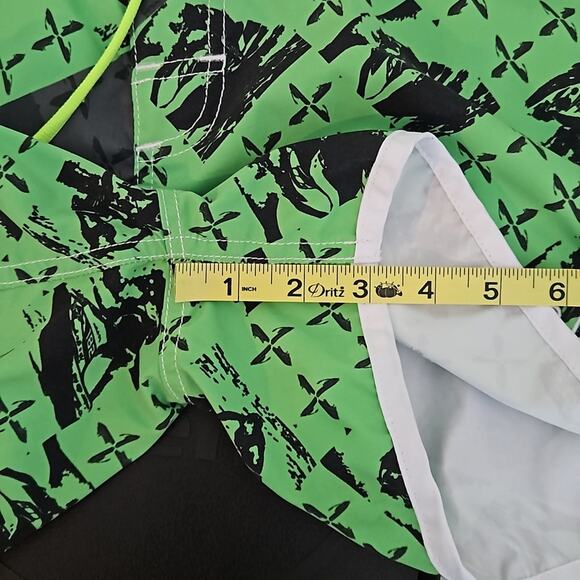 Jet Tribe Cross Hatch Jet Ski Water Sports Swim Shorts in Green | Juniors 9 - Picture 12 of 14